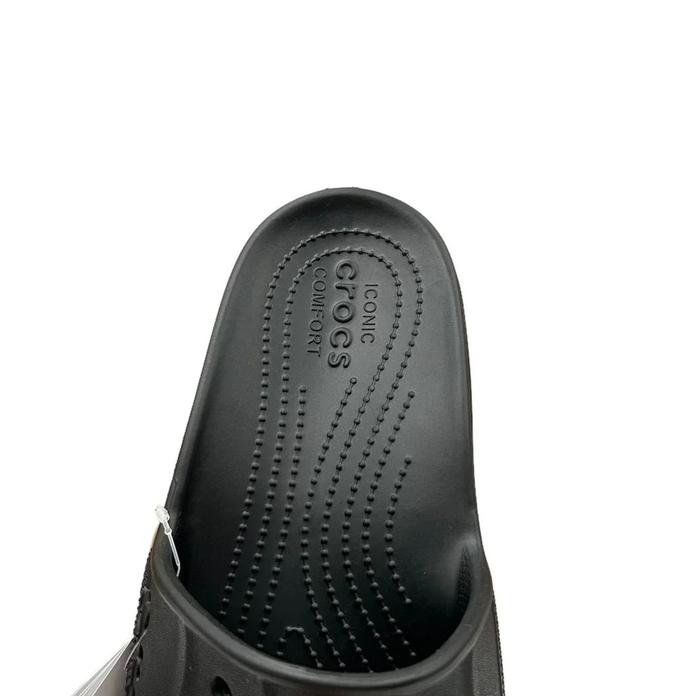 Crocs Baya II Mens Slide‎ Sandals Size 11 Black Lightweight Water Friendly